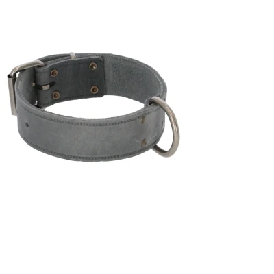 Afbeelding van Adori Halsband Vetleder Met Print Grijs Hondenhalsband 50x4.0 cm