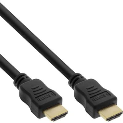 Afbeelding van InLine HDMI 2.0 Kabel 4K 60Hz 1,5 meter Verguld Zwart