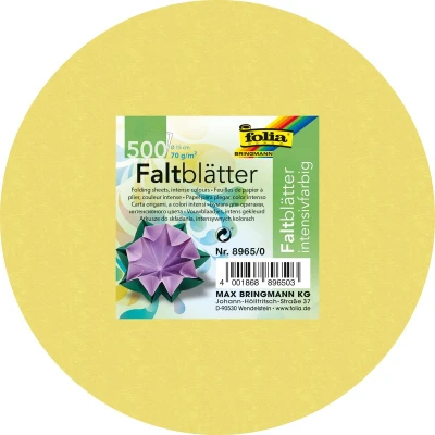 Afbeelding van Folia vouwblaadjes diameter 15 cm, pak van 500 blaadjes vouwpapier