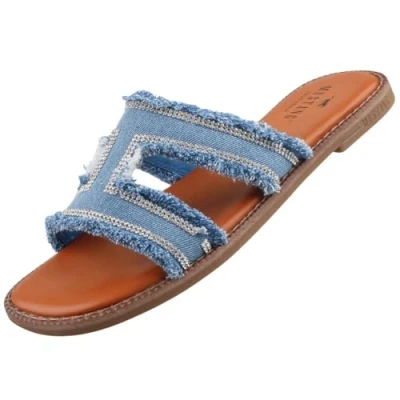 Afbeelding van Mustang Dames Slipper Denim BLAUW 37