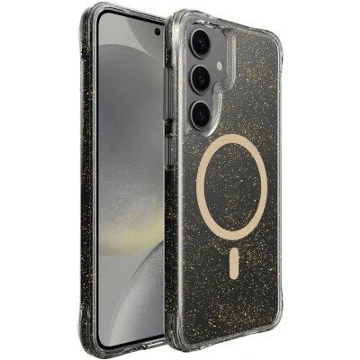 Afbeelding van imoshion Hoesje Geschikt voor Samsung Galaxy S24 Glitter Backcover MagSafe 2.0 goud