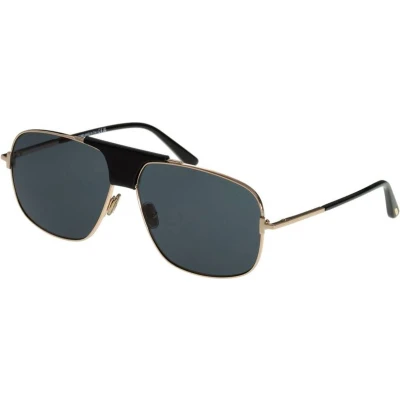 Afbeelding van Tom Ford TEX Zonnebril Shiny rose goldcoloured/smoke, Heren, Maat: 62, gold coloured/smoke