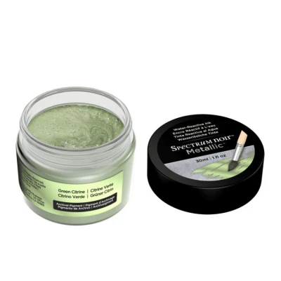 Afbeelding van Spectrum Noir Metallic Vloeibare Inkt 30ml Green Citrien (Citroengeel)