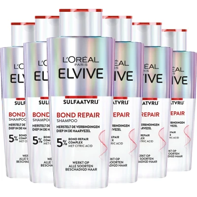Afbeelding van 6x L&#039;Oréal Elvive Bond Repair Shampoo 200 ml