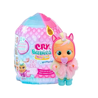 Afbeelding van Baby&#039;s huilende magische tranen Icy World Keep Me Warm verrassingspop om te verzamelen, met 7 accessoires, speelgoed voor meisjes en jongens vanaf 3 jaar