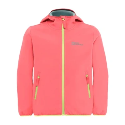 Afbeelding van Jack Wolfskin Fourwinds KIDS Unisex Softshelljas voor kinderen, Maat: 128, Sunset coral