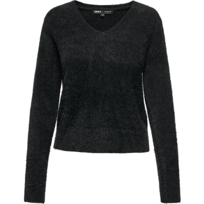 Afbeelding van ONLY ONLELLA PIUMO LS V NECK KNT NCA Dames Trui Maat S