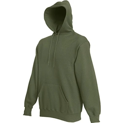 Afbeelding van Fruit of the Loom Hoody S M L XL 2XL 3XL 4XL 5XL ook meerdere kleurensets, Olijf