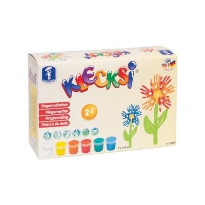 Afbeelding van Feuchtmann Klecksi Vingerverven Basic Maxi 6 X 150 Gram