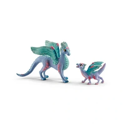 Image de Dragon aux fleurs avec son petit 70592