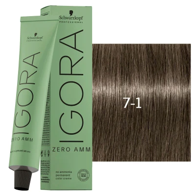 Afbeelding van Schwarzkopf Igora Zero AMM 7 1 60ml Haibu by Kapperskorting.com