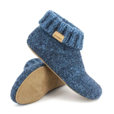 Afbeelding van Magicfelt Pantoffels, Dames, Maat: 44, Blue Wol