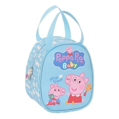 Afbeelding van Thermische Snacktas Peppa Pig Baby Blauw 19 x 22 14 cm