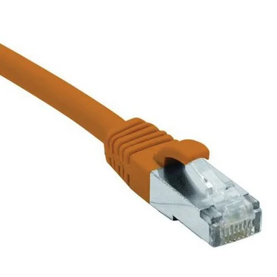 Afbeelding van Exertis Connect patchkabel CAT. 6, F/UTP, PoE, halogeenvrij, oranje, 30,0 m Afgeschermde met snap in lug (F/UTP, CAT6, 30 m), Netwerkkabel