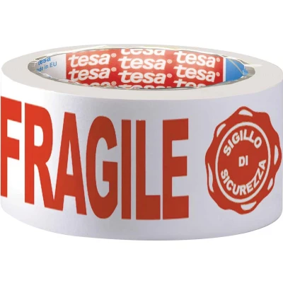 Afbeelding van Tesa Verpakkingsplakband: Fragile, Ft 50 Mm X 66 M Verpakkingstape