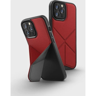 Afbeelding van UNIQ Transforma Back Cover hoesje met MagSafe voor Apple iPhone 13 Pro Max Rood
