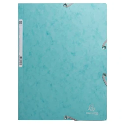 Afbeelding van Exacompta 55273E 25x Chem. 3rab+élast. A4 carte Bleu giv