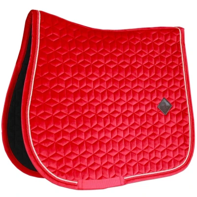 Afbeelding van Kentucky Zadeldekje Velvet Springen Rood Cob