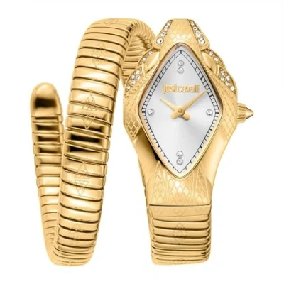 Afbeelding van Just Cavalli Dameshorloge analoog kwarts met armband van roestvrij staal JC1L306M0035, goudkleur, Gouden kleur, Modern
