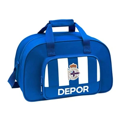 Afbeelding van Sporttas R. C. Deportivo de La Coruña Blauw Wit (40 x 24 23 cm)