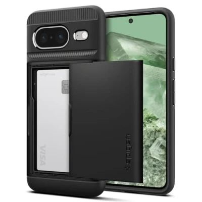 Afbeelding van Spigen Slim Armor CS Google Pixel 8 Hoesje Back Cover Zwart