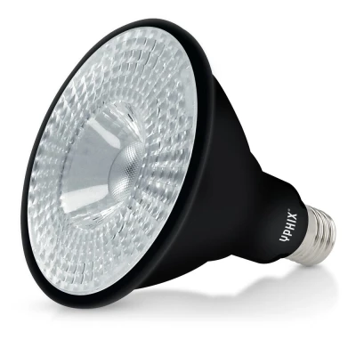 Afbeelding van Yphix E27 Led Lamp Pollux Par 38 11,5w 3000k Dimbaar Zwart LEDdirect.nl