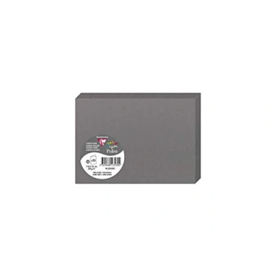 Image de Paquet de 25 cartes pliées Pollen 111x158mm Gris Acier 210g