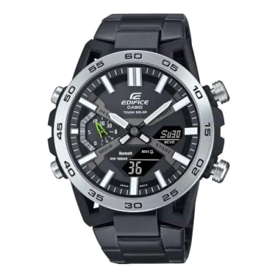 Afbeelding van Casio Edifice ECB 2000DD 1AEF Horloge Staal Zwart Ø 45 mm