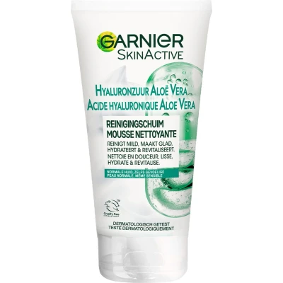 Afbeelding van 1+1 gratis: Garnier SkinActive Hyaluronzuur Aloë Vera Gezichtsreinigingsschuim 150 ml