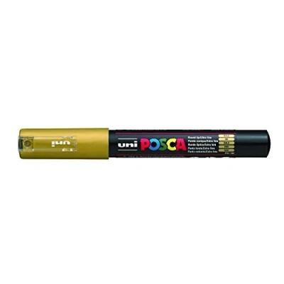 Afbeelding van Uni Ball posca PC Marker, 1 m, goudkleurig