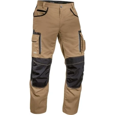 Afbeelding van Uvex Tune Up lange werkbroek voor heren, kniezakken versterkt met Cordura, licht en ademend, Khaki (stad)
