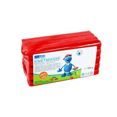 Afbeelding van Becks Plastilin Klei, kleur rood, 500 g (B100481)