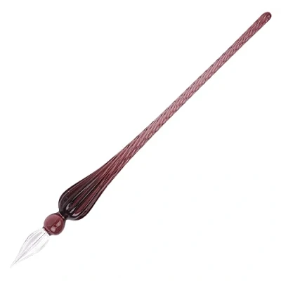 Afbeelding van Jacques Herbin 21477T glazen veer, rond, 18 cm, violet
