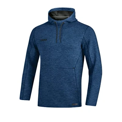 Afbeelding van Sweater met kap Premium Basics Marine gemeleerd / 3XL