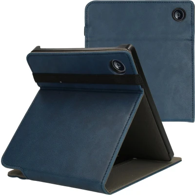 Afbeelding van Hoesje geschikt voor Kobo Libra 2 E reader iMoshion Stand Flipcase Ook Tolino Vision 6 Donkerblauw