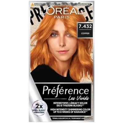 Afbeelding van Preference Vivid Colors permanente haarverf 7.432 Cooper