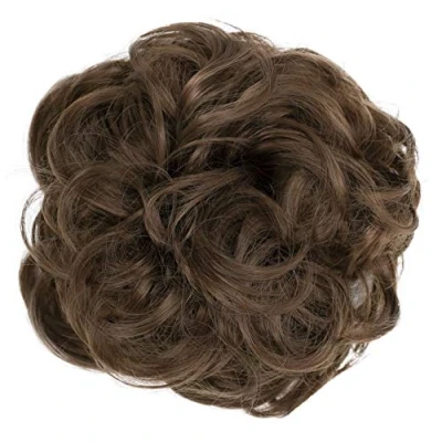 Afbeelding van PRETTYSHOP XL haarstukje Chouchou voor het verkrijgen van volumineus opgedaan haar, krullen, knot, lichtbruin G6E