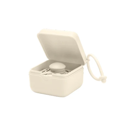 Afbeelding van Bibs Speenhouder Pacifier Box Ivory 1 stuk
