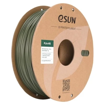 Afbeelding van eSUN PLA+ filament 1,75 mm, PLA+HS voor 3D printen met hoge snelheid, maatnauwkeurigheid +/ 0,03 spoel 1 kg, Speedy PLA Plus high speed printer, groen