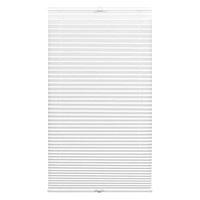 Afbeelding van GARDINIA Plissé concept daglicht ondoorzichtig vouwgordijn lichtdoorlatend verstelbaar in de breedte gemakkelijk te korten wit 70x130cm