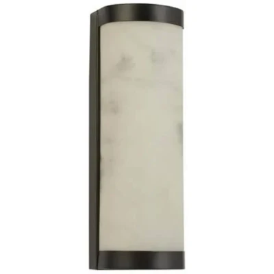 Afbeelding van LED wandlamp Nile, hoogte 25 cm, zwart, staal, IP44