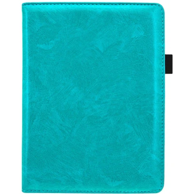 Afbeelding van iMoshion Ereader Cover / Hoesje Geschikt voor Kobo Aura H2O Edition 2 Luxe Effen Bookcase Turquoise