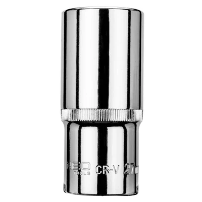 Afbeelding van NEO TOOLS 08 477 Steeksleutelelement 1/2duim 27 mm Chroom vanadium staal Zeskant