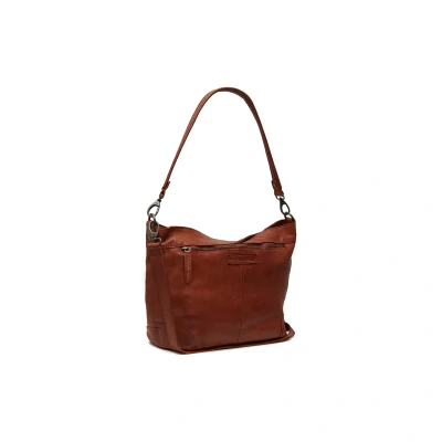 Afbeelding van The Chesterfield Brand Leren Schoudertas Cognac Bolivia