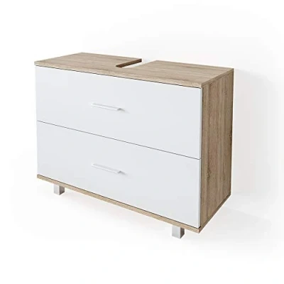 Afbeelding van Vicco Wastafelonderkast Ilias, Wit/Sonoma, 80 x 60.8 cm