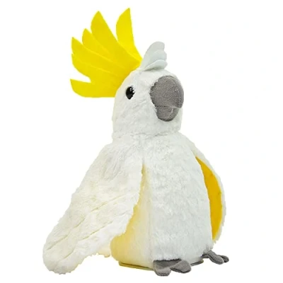 Afbeelding van Kögler 75996 Lucky kaketoe sprekende knuffel, ca. 24 cm, sprekend pluche dier met leesfunctie, reproduceert alles humor en beweegt