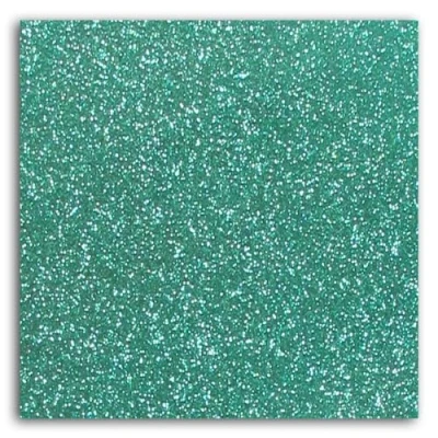Image de Flex thermocollant à paillettes Vert jade 30 x 21 cm Toga