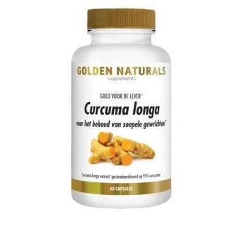 Afbeelding van Golden Naturals Curcuma Longa Capsules 60CP