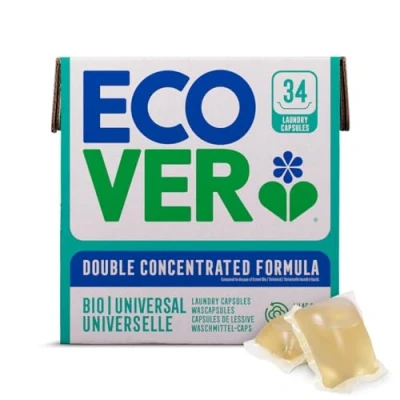 Afbeelding van 8x Ecover Wascapsules Universal Lilac &amp; Rescued Rose 34 stuks