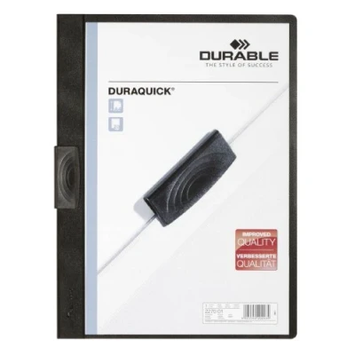 Afbeelding van Durable 227001 Duraquick clip map voor 1 20 vellen, stuks, zwart